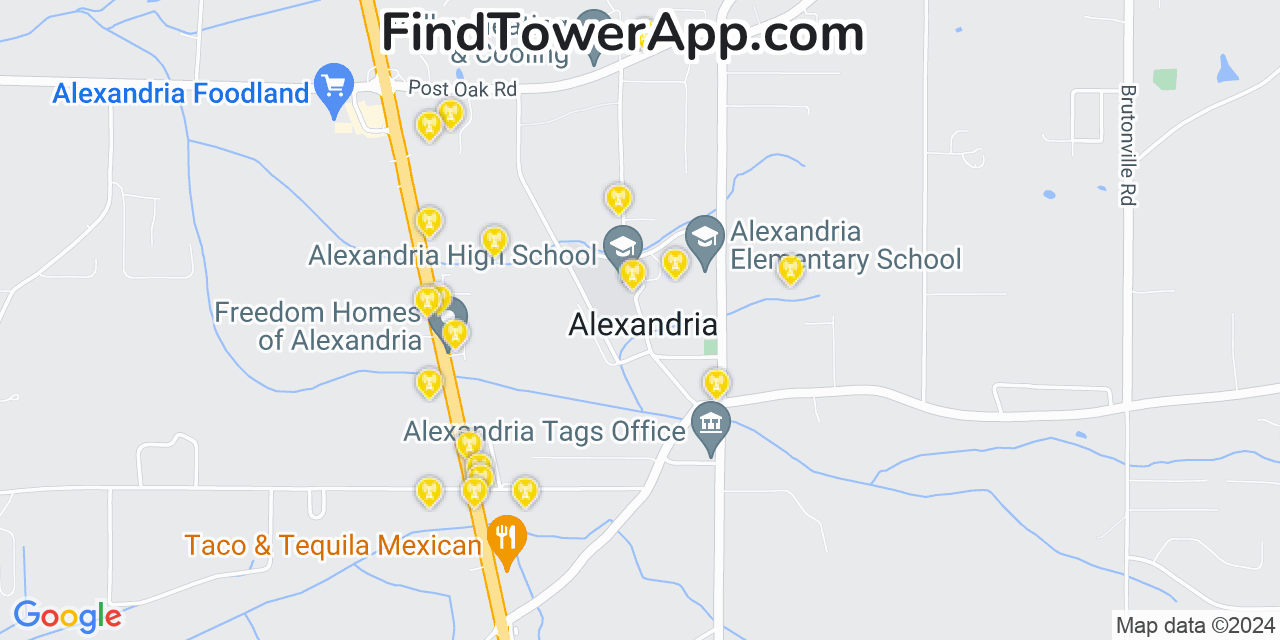 T-Mobile 4G/5G cell tower coverage map Alexandria, Alabama