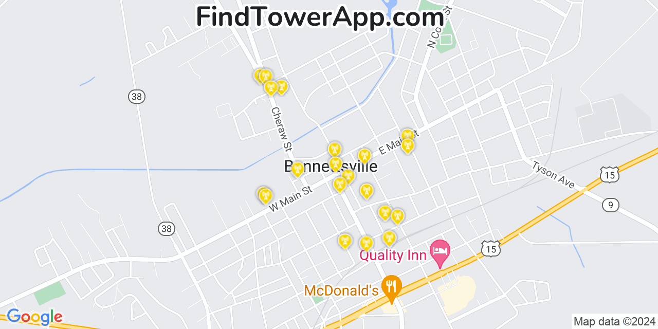 T-Mobile 4G/5G cell tower coverage map Bennettsville, South Carolina