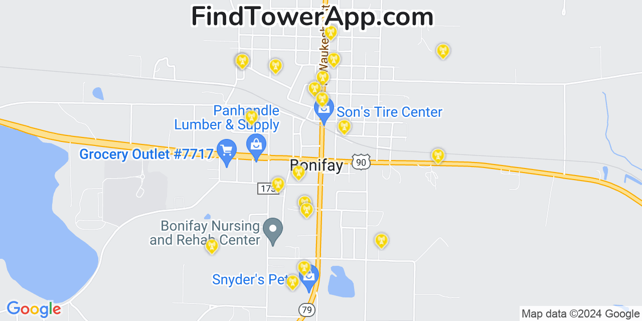 T-Mobile 4G/5G cell tower coverage map Bonifay, Florida