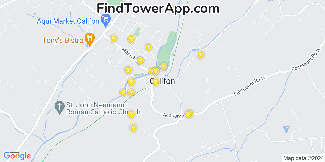 T-Mobile 4G/5G cell tower coverage map Califon, New Jersey