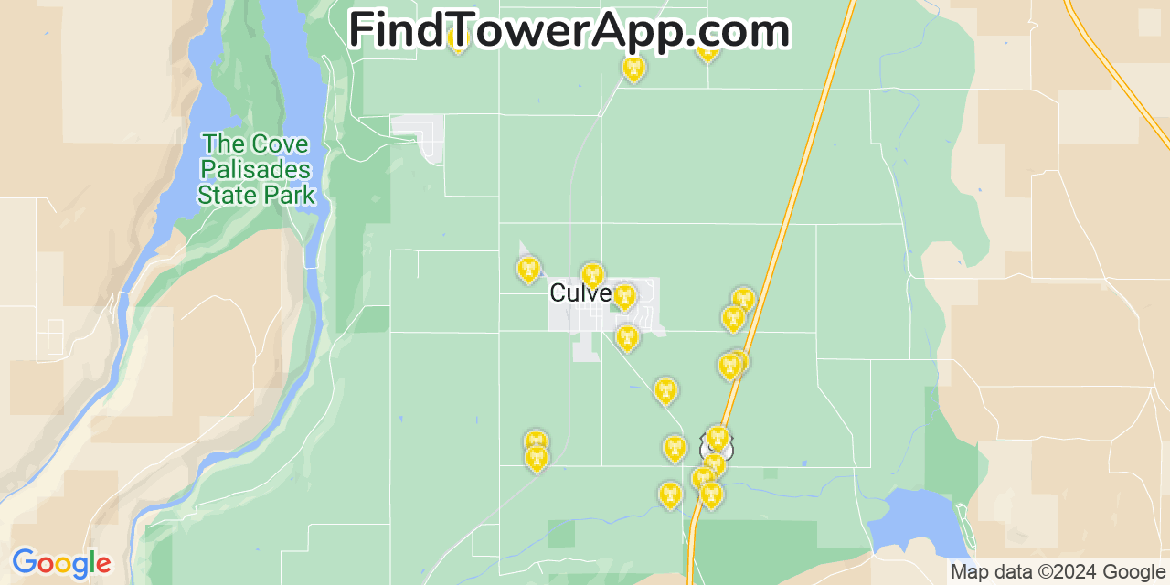 T-Mobile 4G/5G cell tower coverage map Culver, Oregon