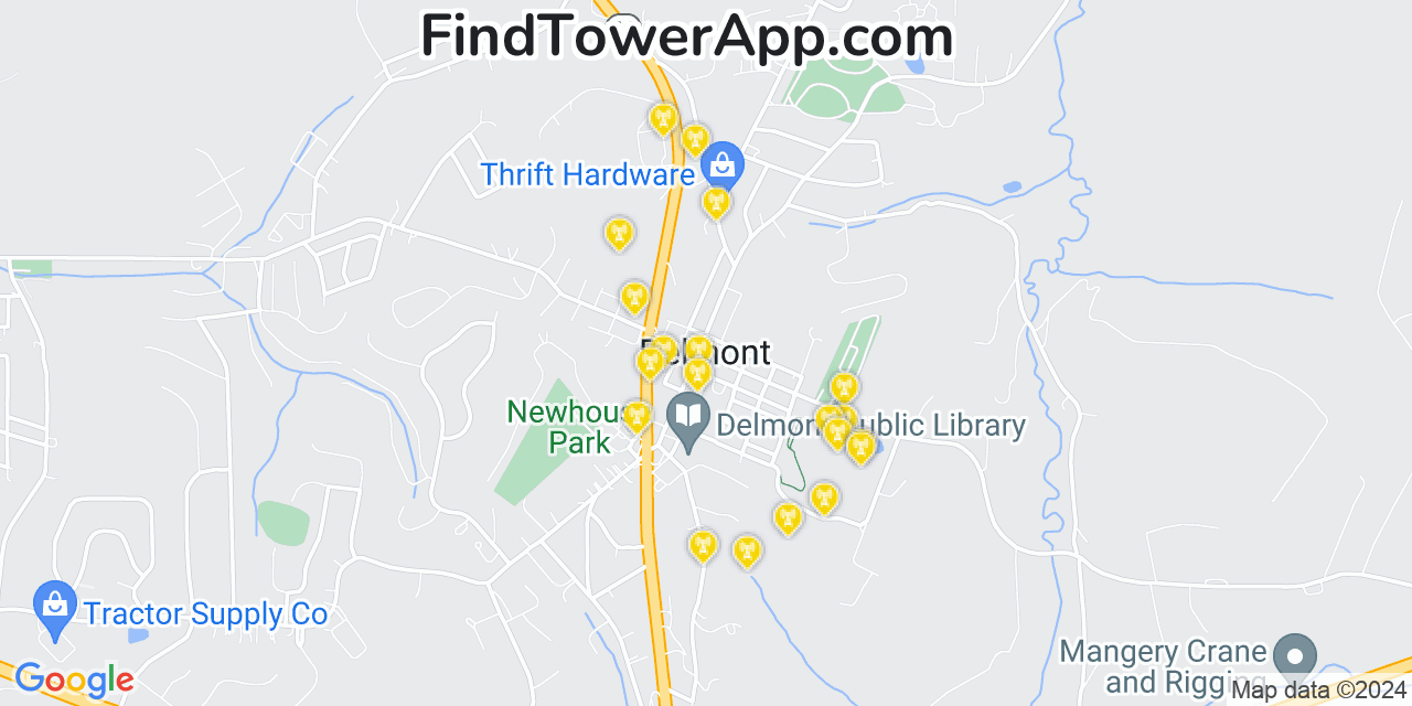 T-Mobile 4G/5G cell tower coverage map Delmont, Pennsylvania