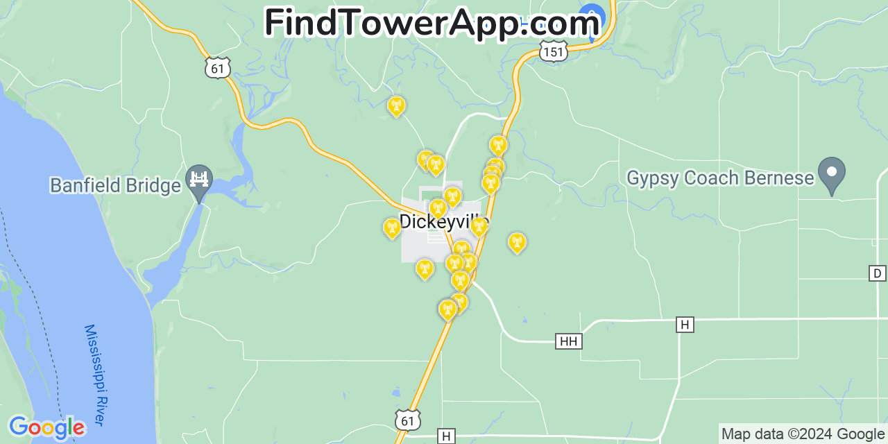 T-Mobile 4G/5G cell tower coverage map Dickeyville, Wisconsin