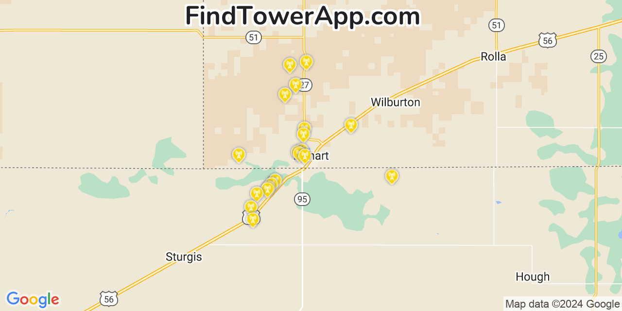 T-Mobile 4G/5G cell tower coverage map Elkhart, Kansas