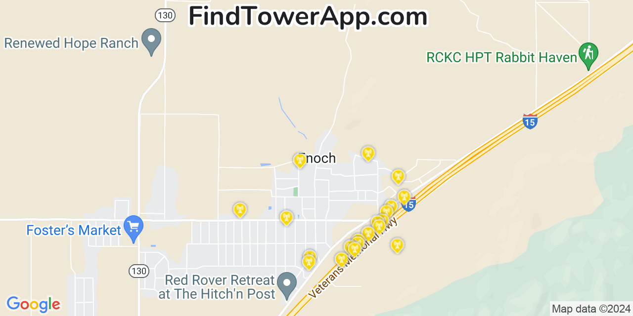 T-Mobile 4G/5G cell tower coverage map Enoch, Utah