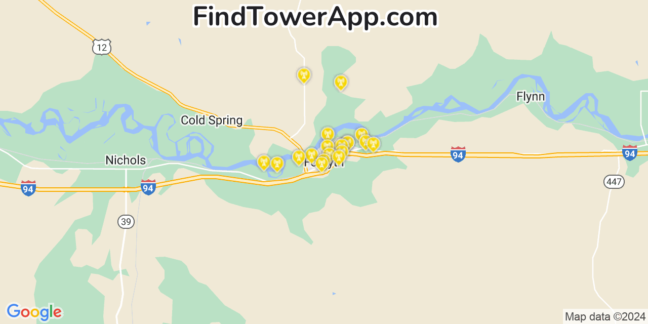 T-Mobile 4G/5G cell tower coverage map Forsyth, Montana
