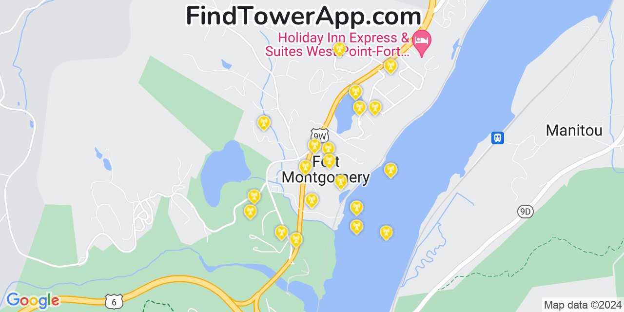 T-Mobile 4G/5G cell tower coverage map Fort Montgomery, New York