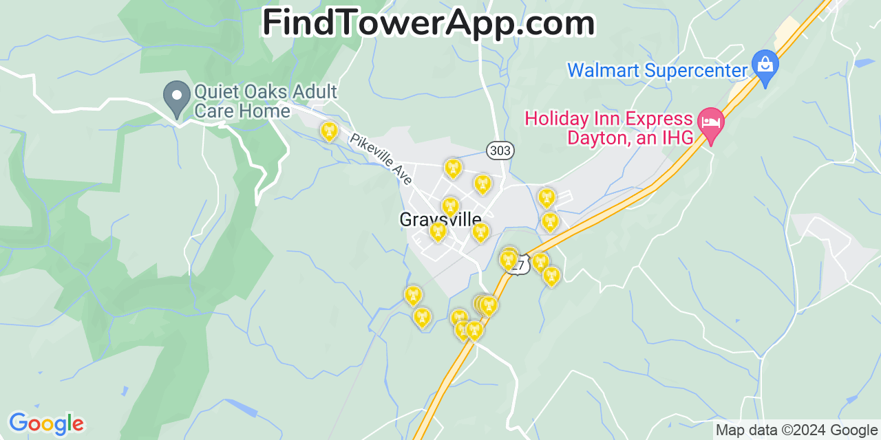 T-Mobile 4G/5G cell tower coverage map Graysville, Tennessee