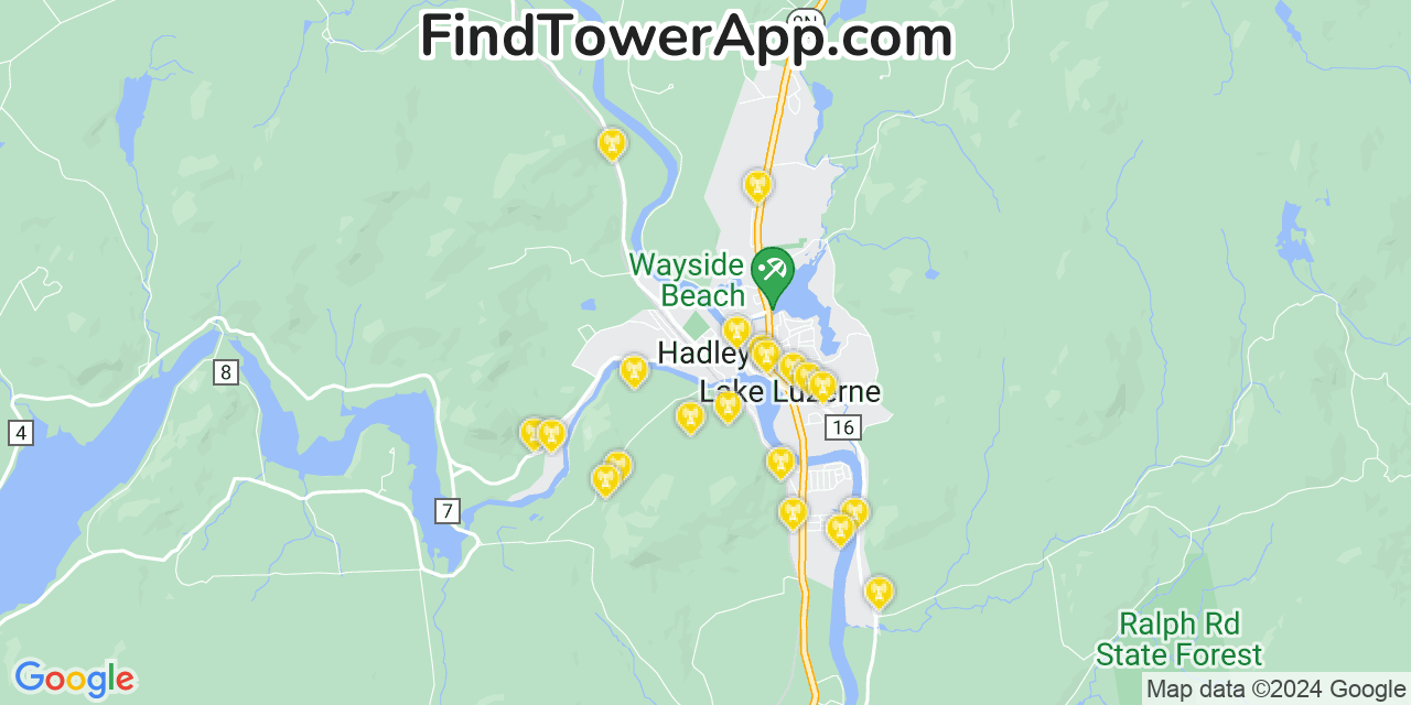 T-Mobile 4G/5G cell tower coverage map Hadley, New York
