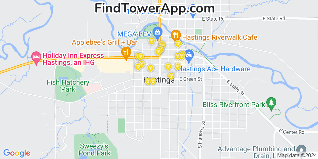 T-Mobile 4G/5G cell tower coverage map Hastings, Michigan