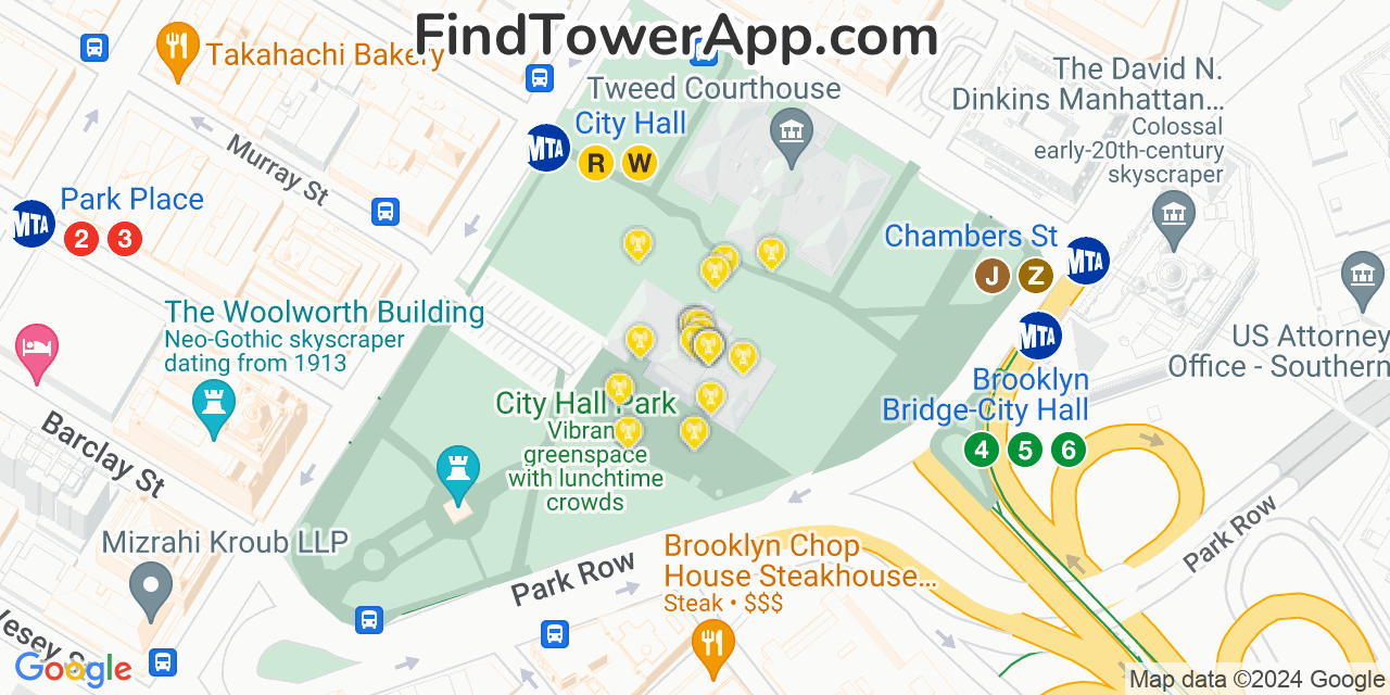 AT&T 4G/5G cell tower coverage map Hilton, New York