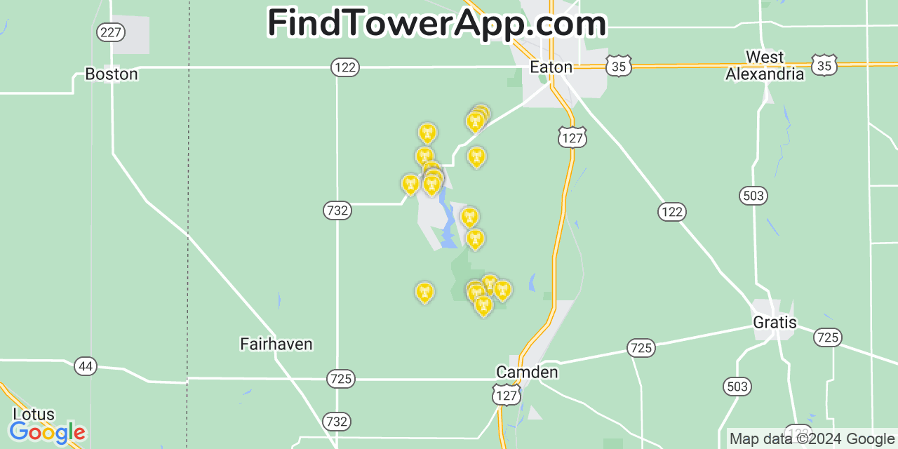 T-Mobile 4G/5G cell tower coverage map Lake Lakengren, Ohio