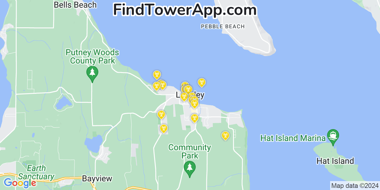 T-Mobile 4G/5G cell tower coverage map Langley, Washington