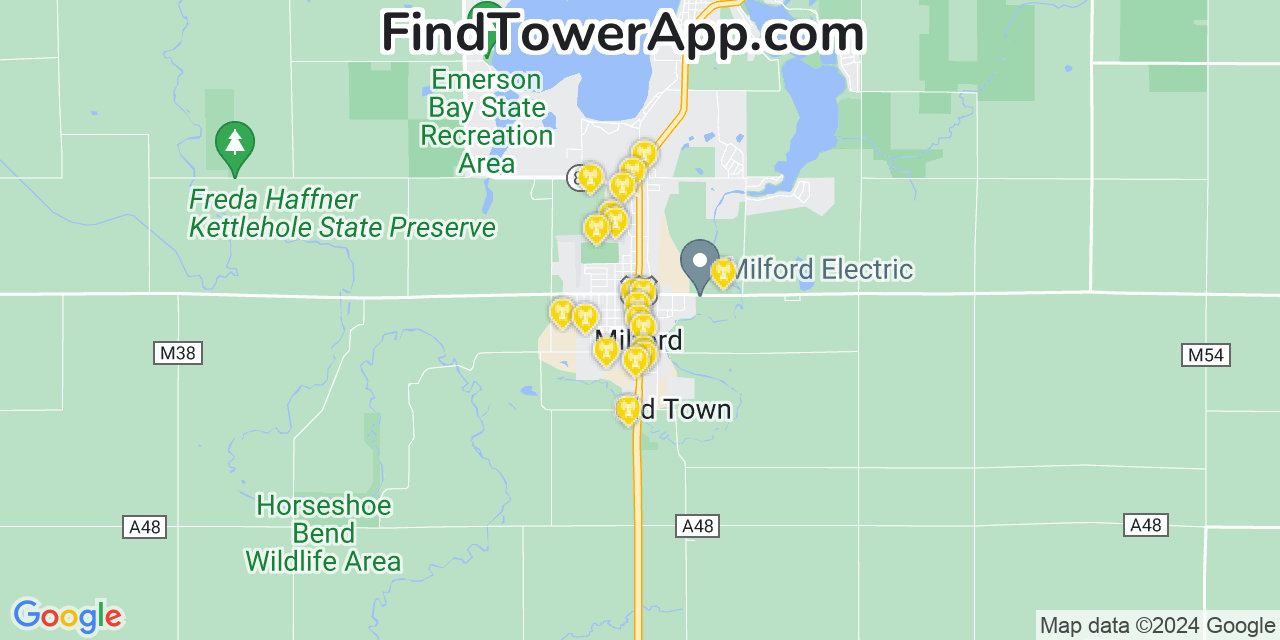T-Mobile 4G/5G cell tower coverage map Milford, Iowa
