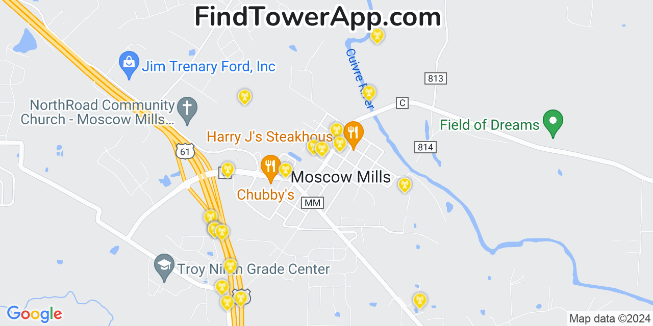 T-Mobile 4G/5G cell tower coverage map Moscow Mills, Missouri