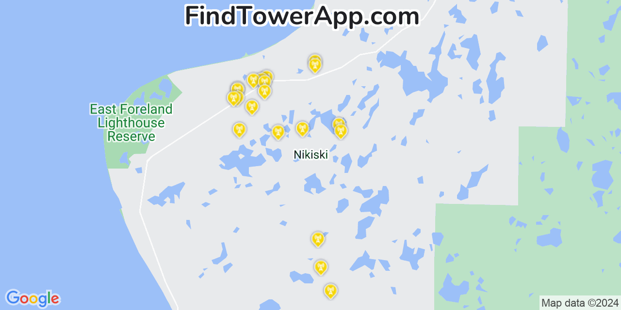 T-Mobile 4G/5G cell tower coverage map Nikiski, Alaska