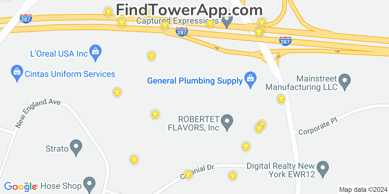 T-Mobile 4G/5G cell tower coverage map Piscataway, New Jersey