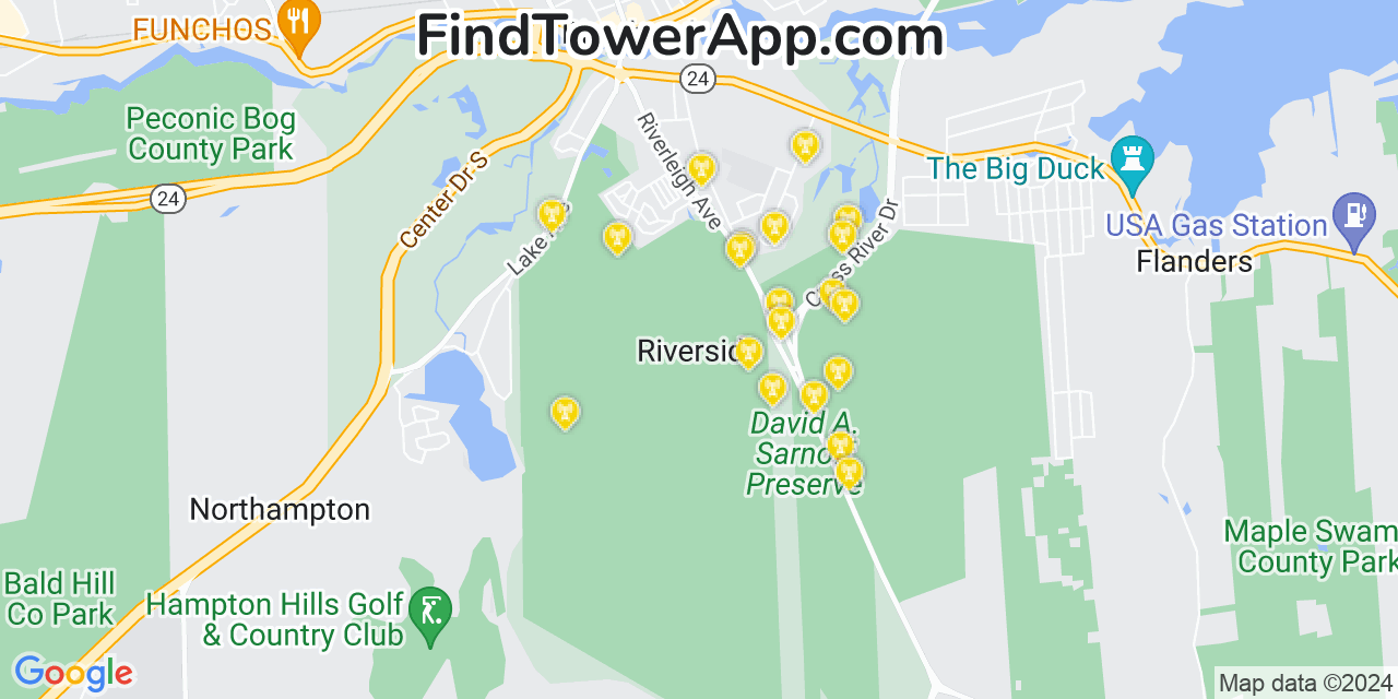 T-Mobile 4G/5G cell tower coverage map Riverside, New York