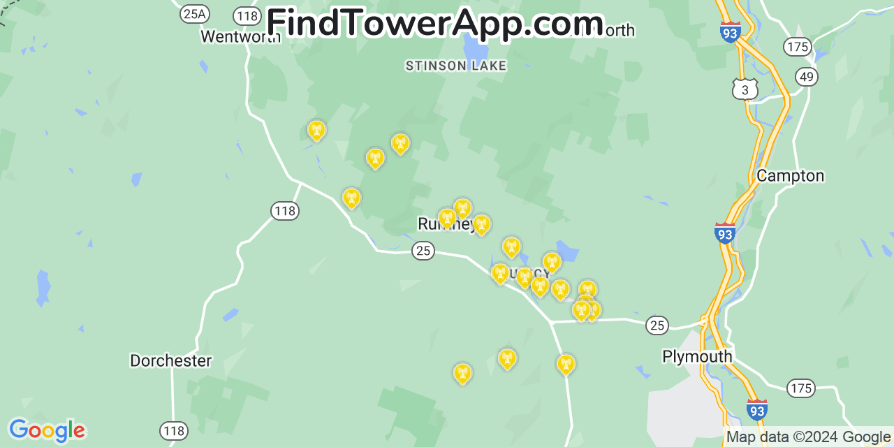 T-Mobile 4G/5G cell tower coverage map Rumney, New Hampshire