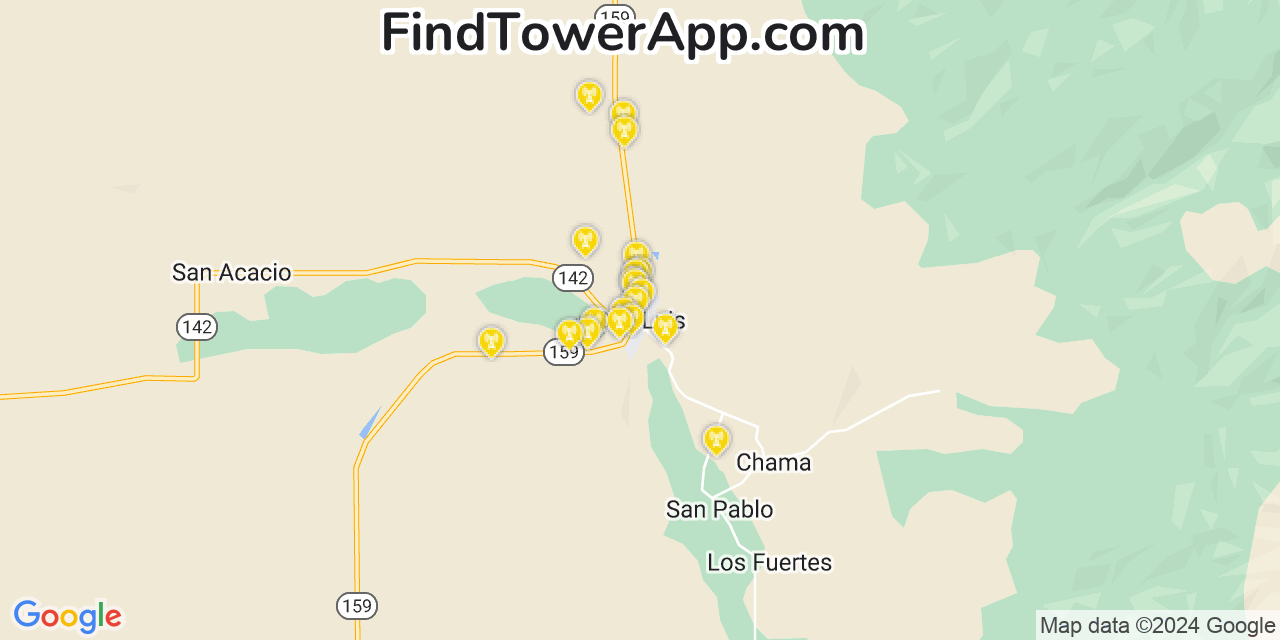 T-Mobile 4G/5G cell tower coverage map San Luis, Colorado