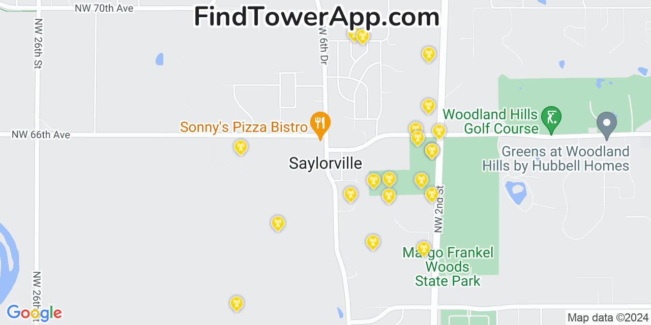 T-Mobile 4G/5G cell tower coverage map Saylorville, Iowa