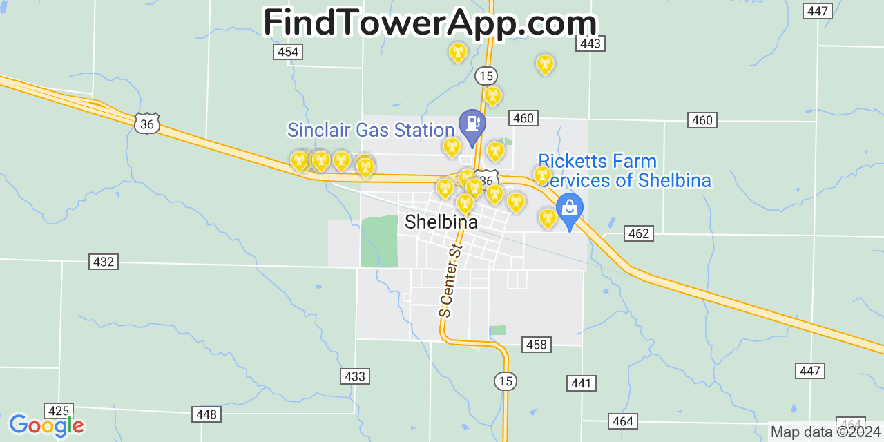 T-Mobile 4G/5G cell tower coverage map Shelbina, Missouri