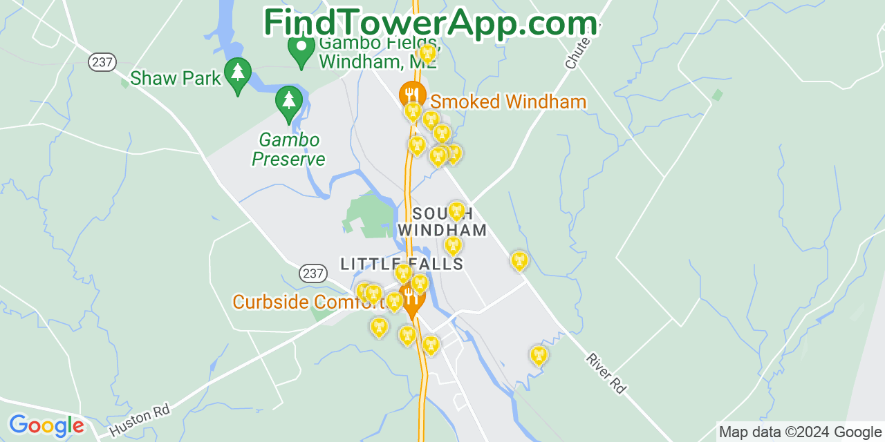 T-Mobile 4G/5G cell tower coverage map South Windham, Maine