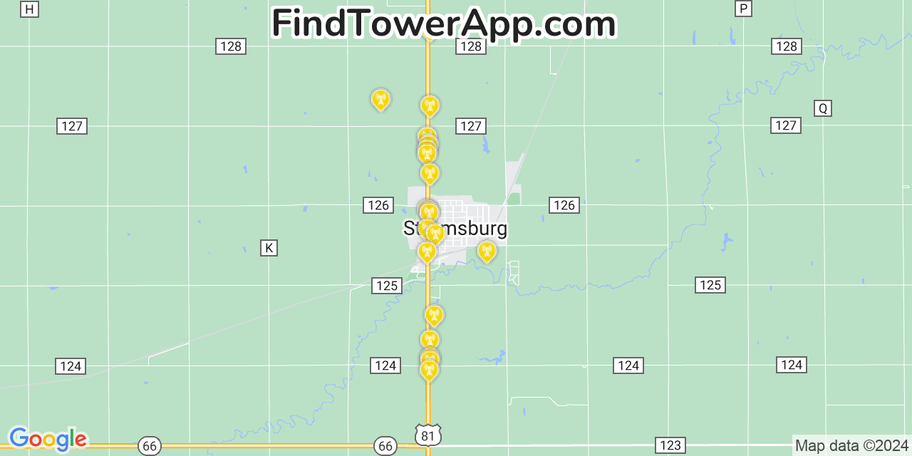 Verizon 4G/5G cell tower coverage map Stromsburg, Nebraska
