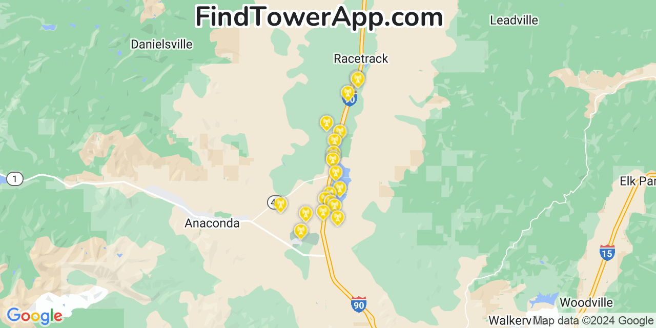 T-Mobile 4G/5G cell tower coverage map Warm Springs, Montana