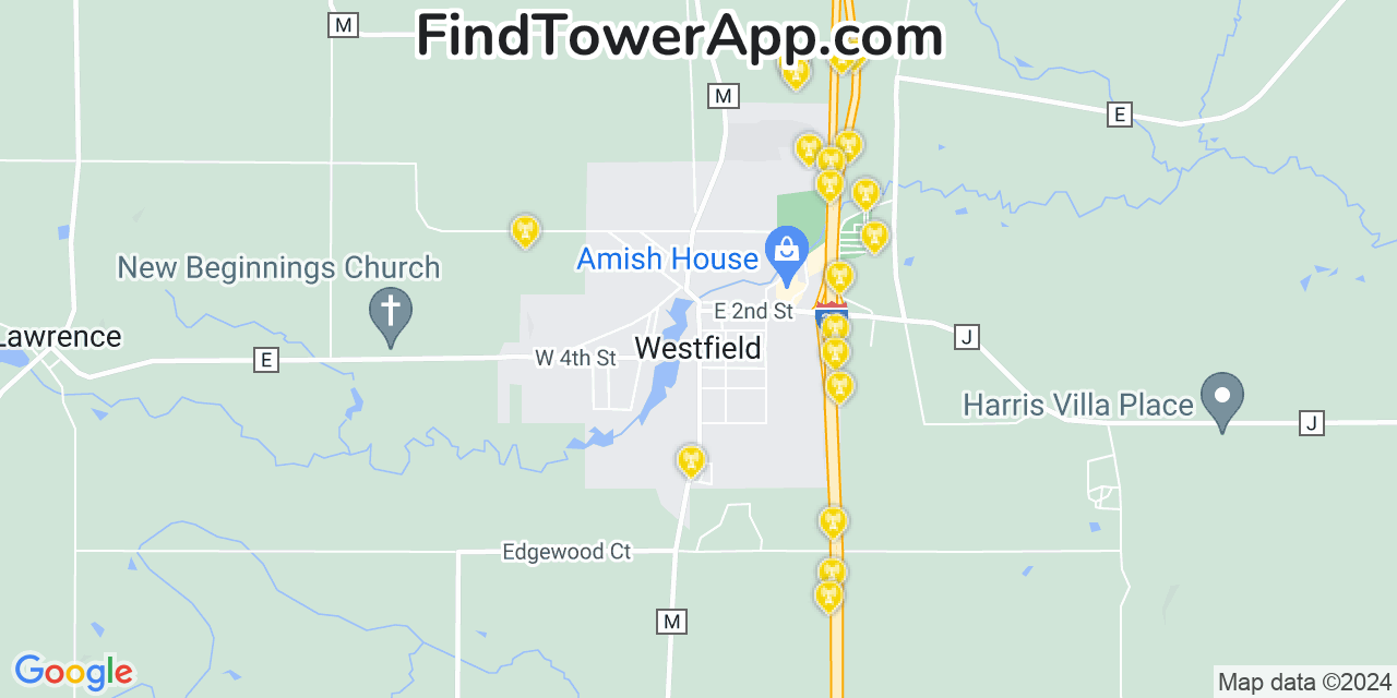 T-Mobile 4G/5G cell tower coverage map Westfield, Wisconsin