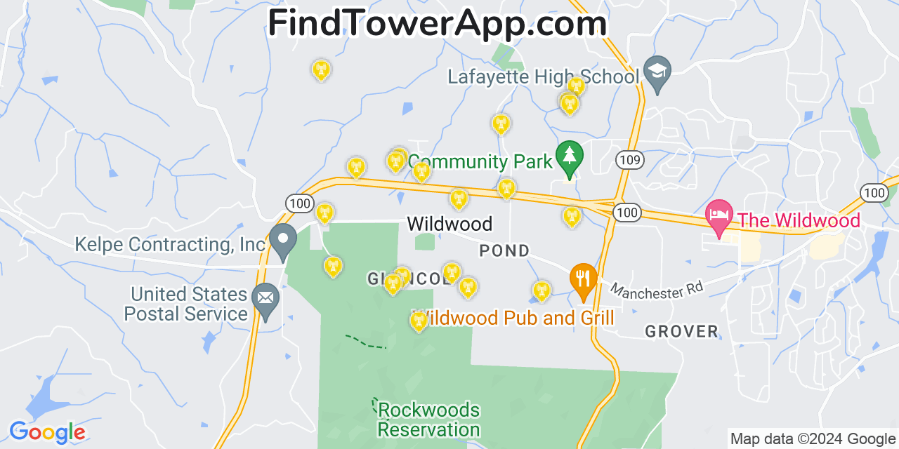 T-Mobile 4G/5G cell tower coverage map Wildwood, Missouri