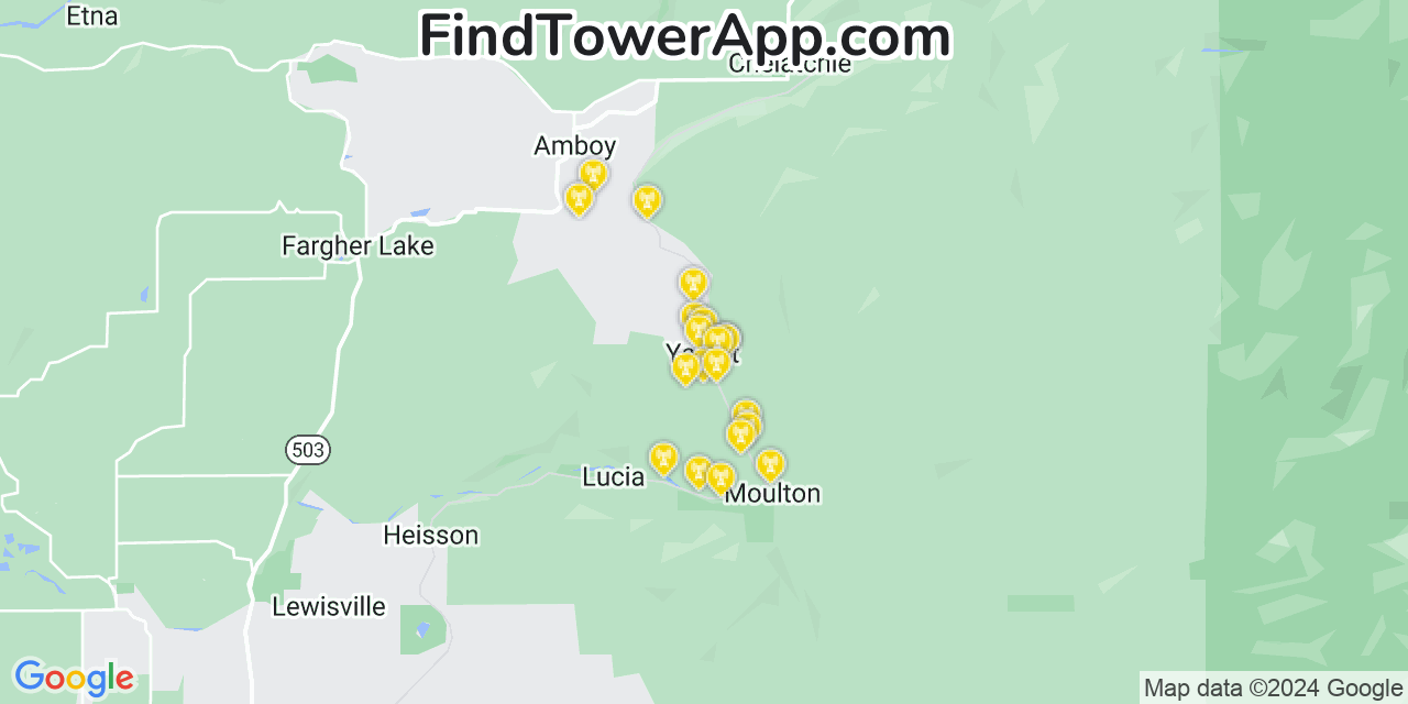 T-Mobile 4G/5G cell tower coverage map Yacolt, Washington
