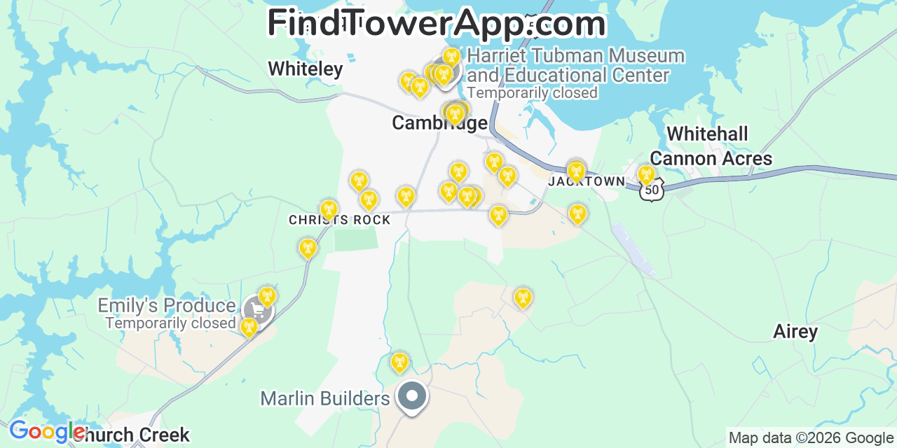 Map showing the 31 primary T-Mobile cell tower locations detected in Adelaide, @@8Cg8E with coverage radius and signal strength indicators
