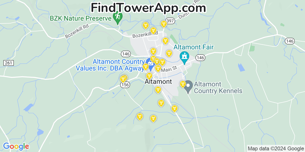 T-Mobile 4G/5G cell tower coverage map Altamont, New York