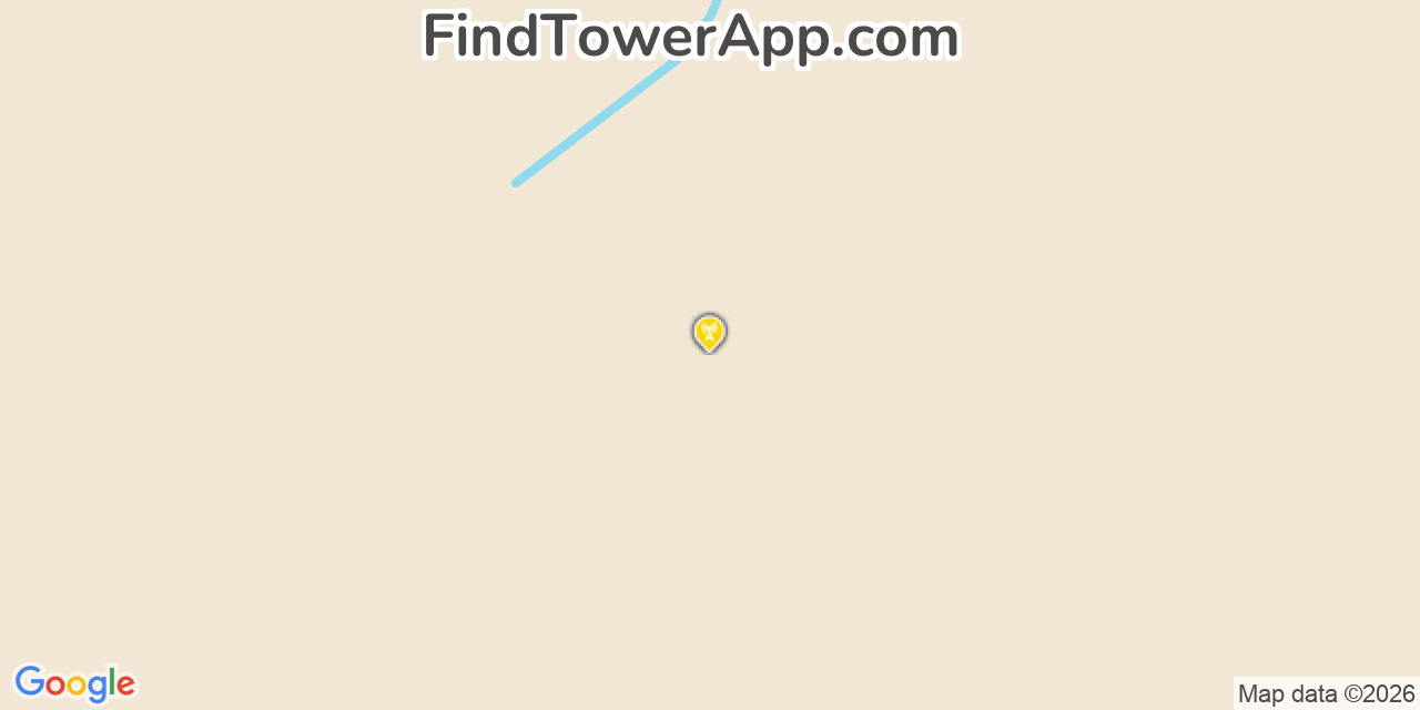 Map showing the 20 primary AT&T cell tower locations detected in Athens0