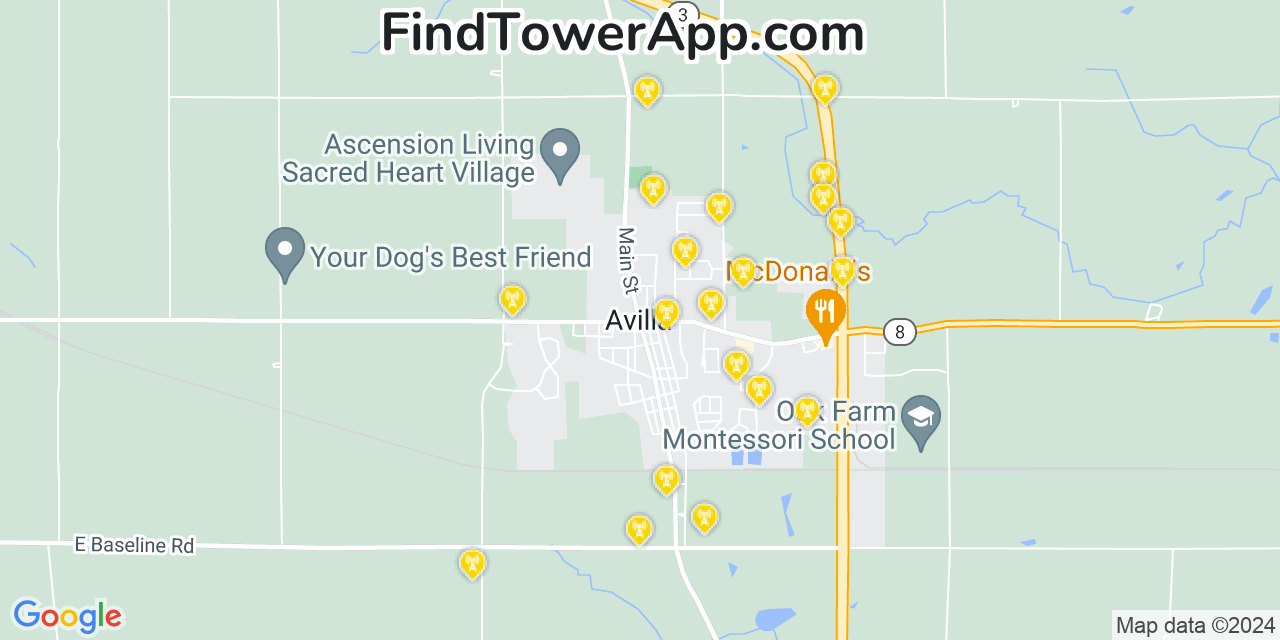 T-Mobile 4G/5G cell tower coverage map Avilla, Indiana