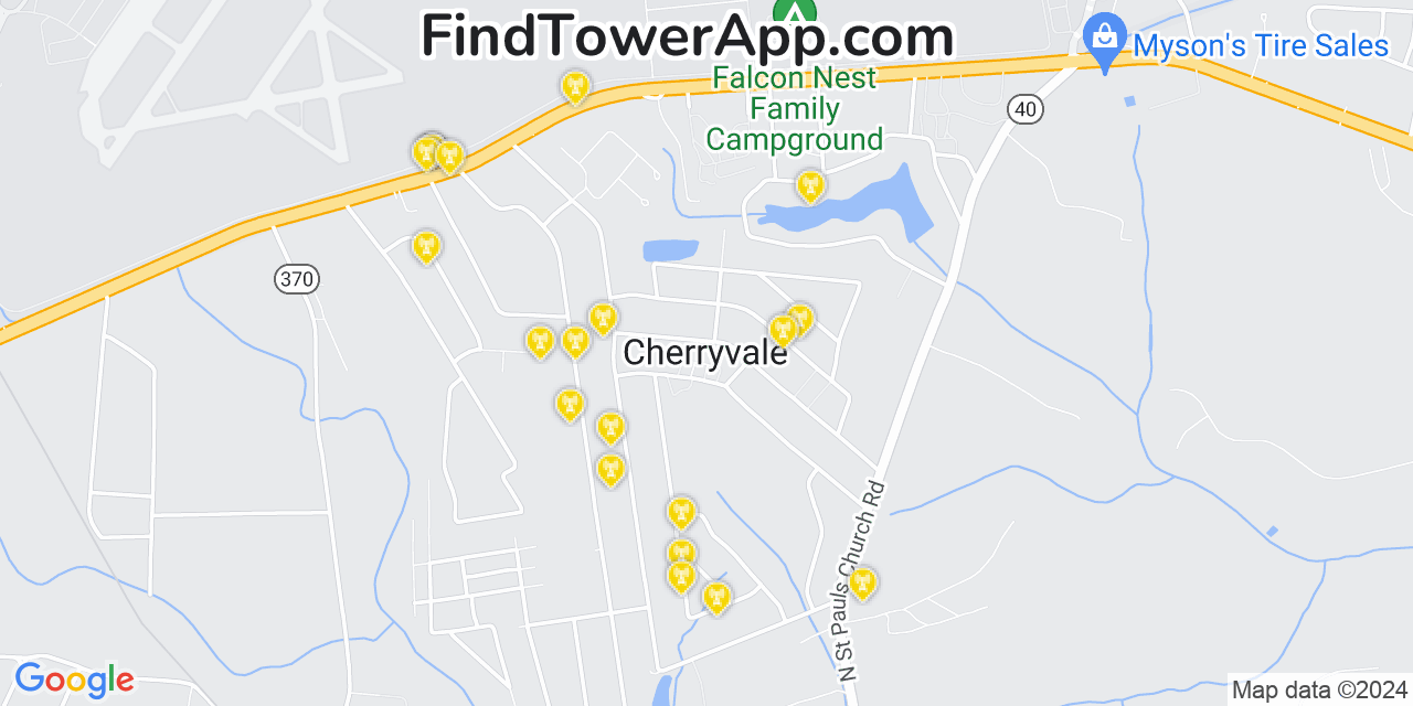 Verizon 4G/5G cell tower coverage map Cherryvale, South Carolina