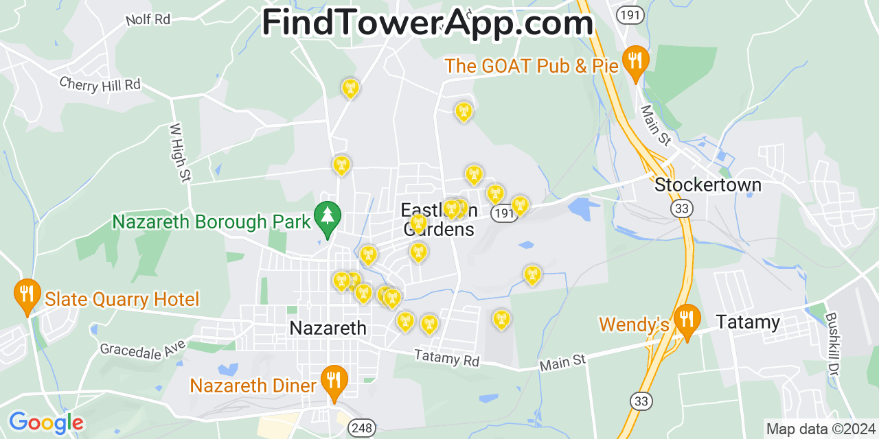 T-Mobile 4G/5G cell tower coverage map Eastlawn Gardens, Pennsylvania