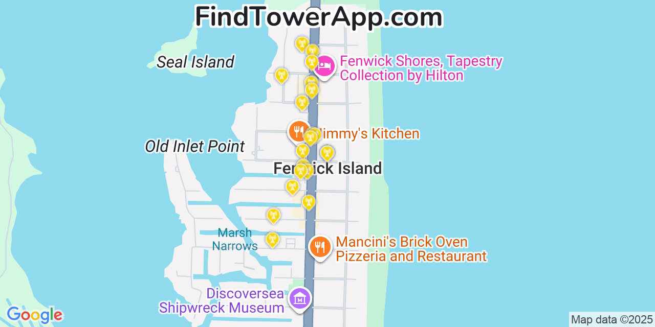 Fenwick Island Verizon Cell Towers, Delaware - FindTower App