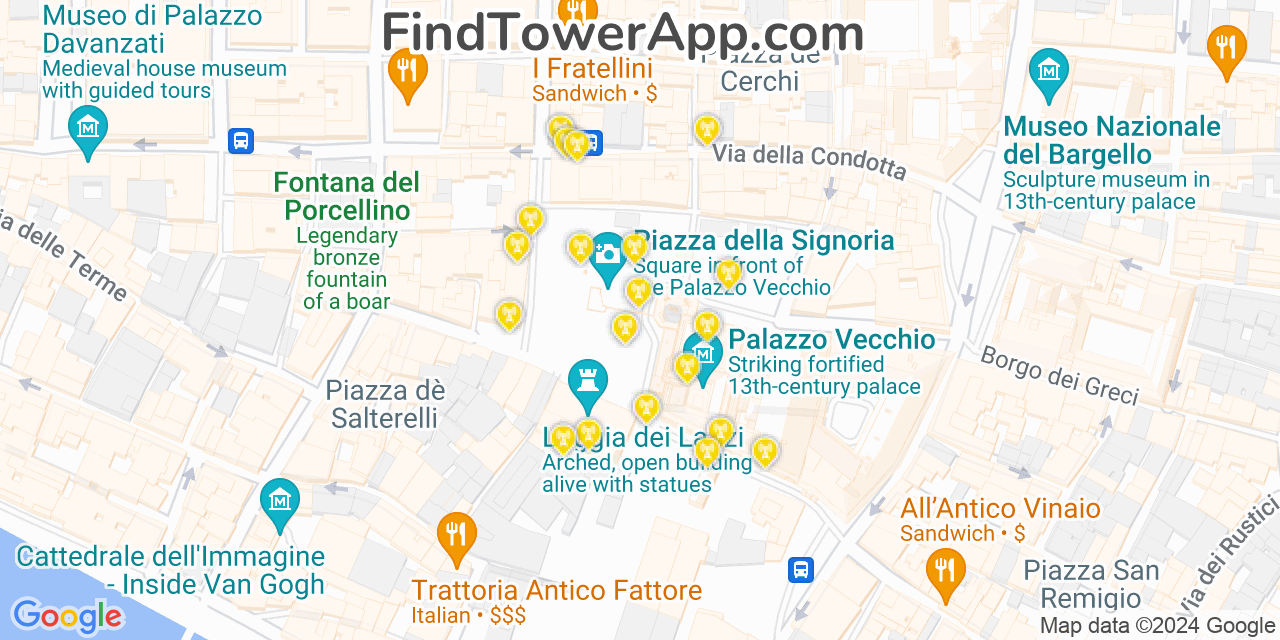 Florence (Italy) 4G/5G cell tower coverage map