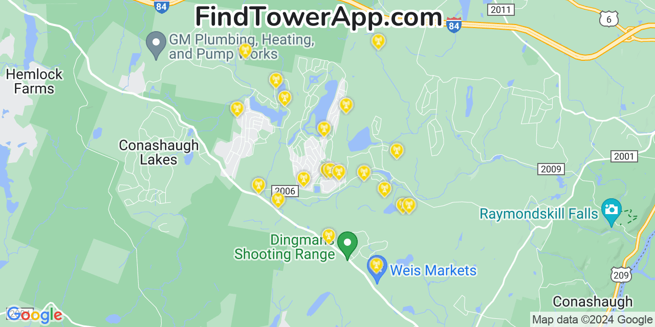 T-Mobile 4G/5G cell tower coverage map Gold Key Lake, Pennsylvania