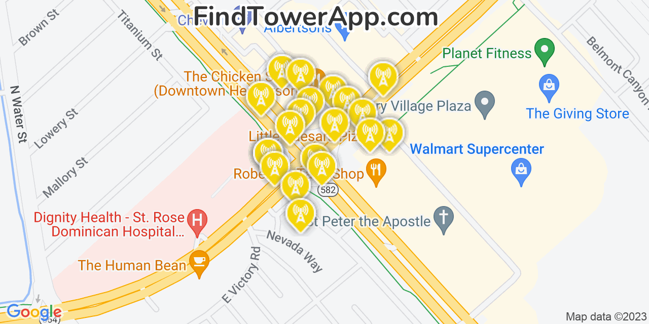 Henderson Nevada Cell Tower Coverage Map