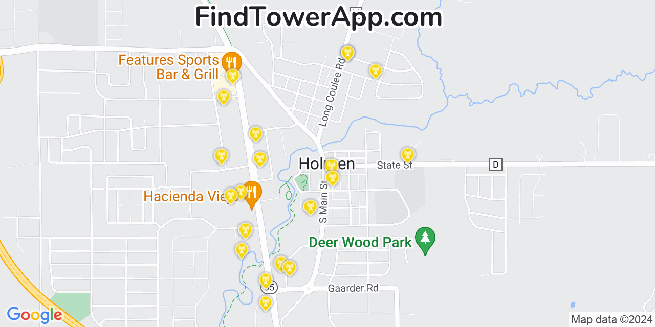 T-Mobile 4G/5G cell tower coverage map Holmen, Wisconsin