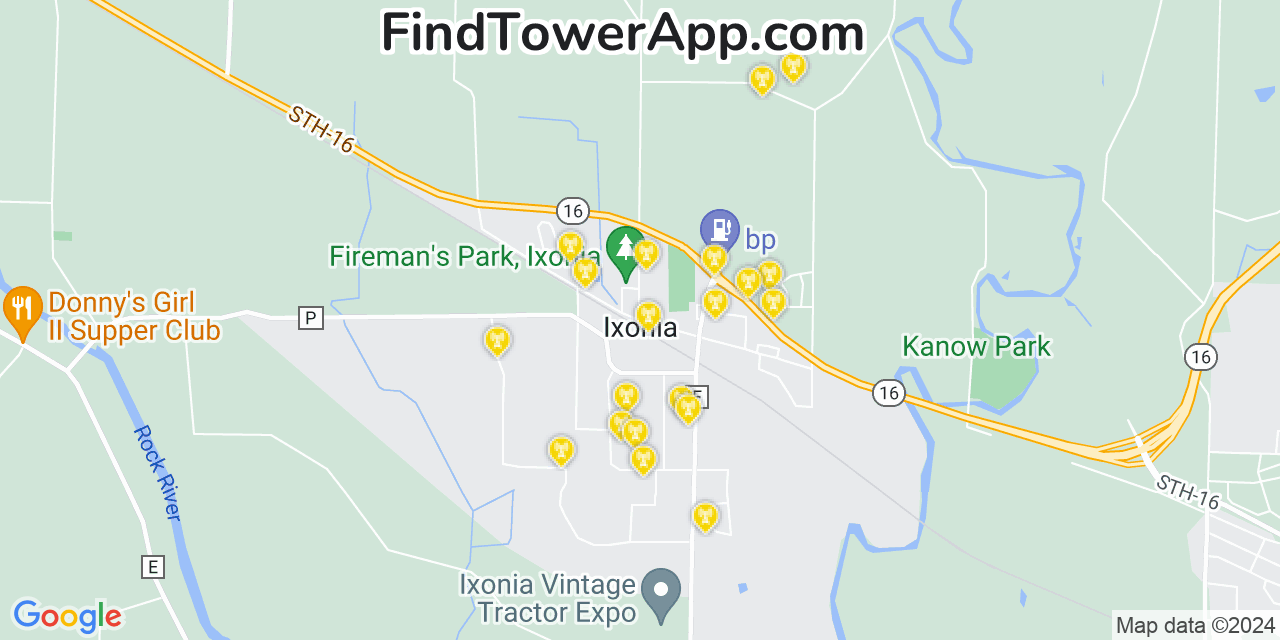 T-Mobile 4G/5G cell tower coverage map Ixonia, Wisconsin