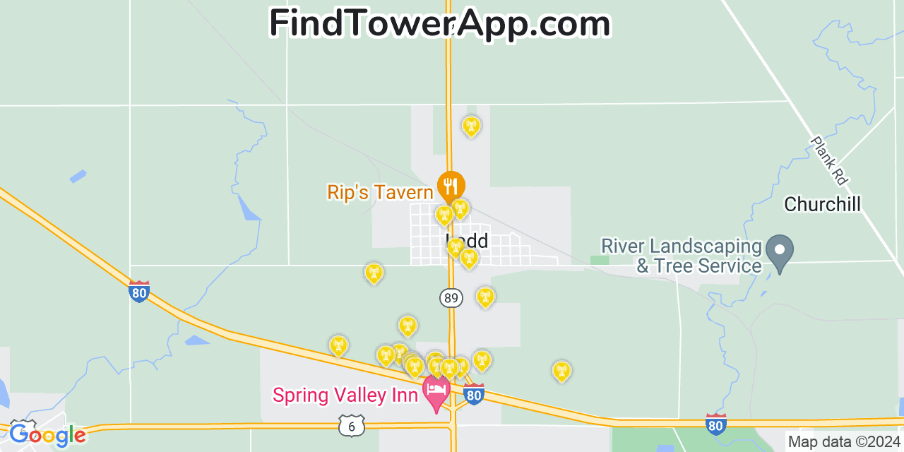 T-Mobile 4G/5G cell tower coverage map Ladd, Illinois