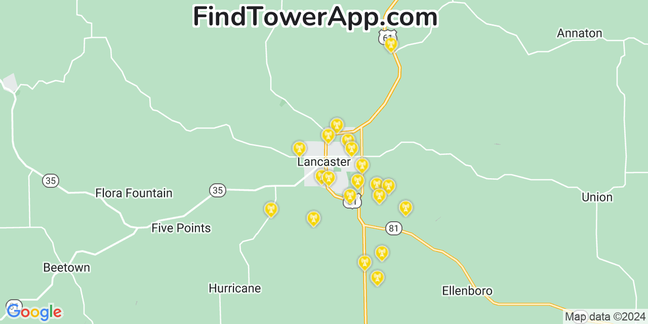 T-Mobile 4G/5G cell tower coverage map Lancaster, Wisconsin