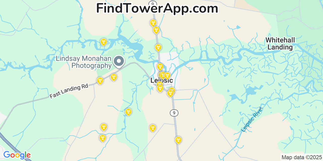 Leipsic Verizon Cell Towers, Delaware - FindTower App