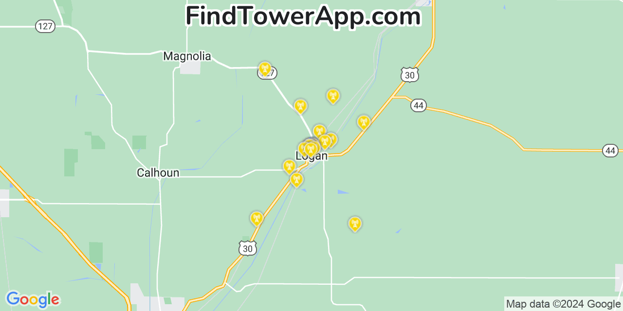 T-Mobile 4G/5G cell tower coverage map Logan, Iowa