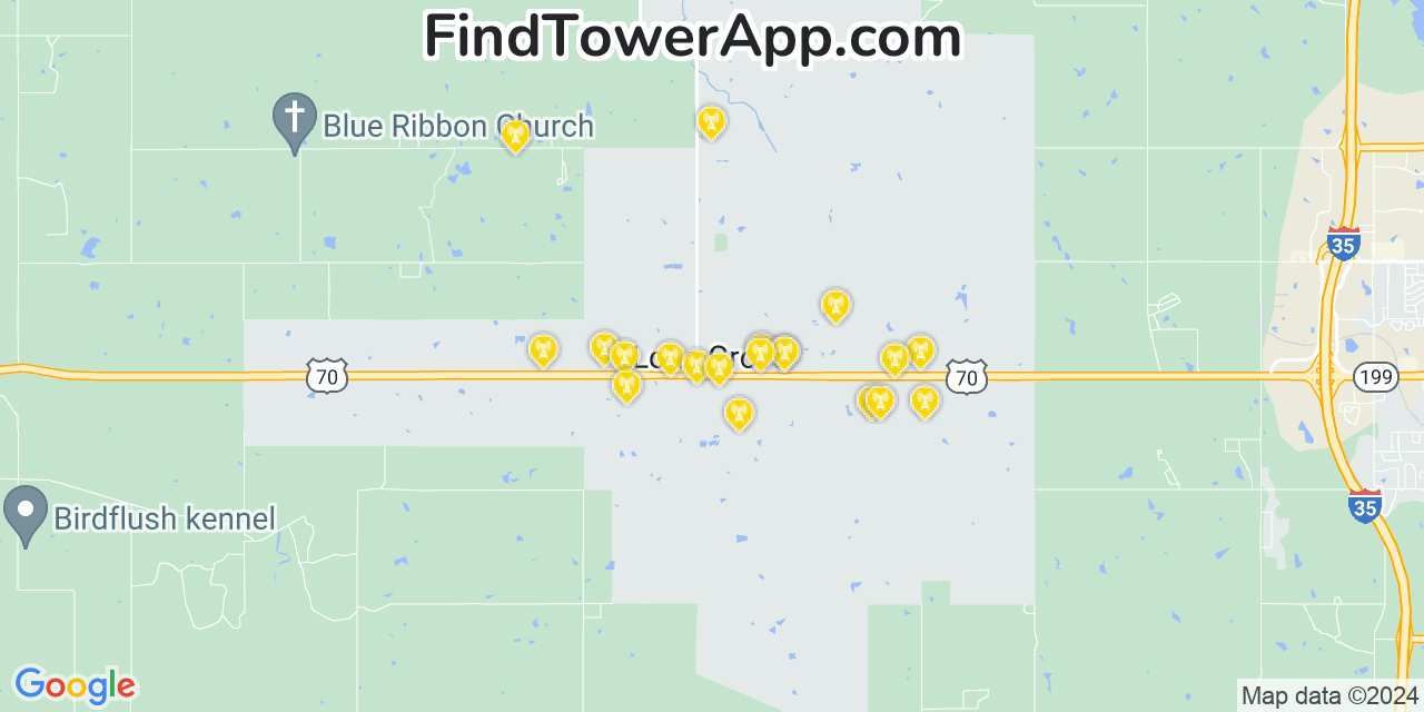 T-Mobile 4G/5G cell tower coverage map Lone Grove, Oklahoma