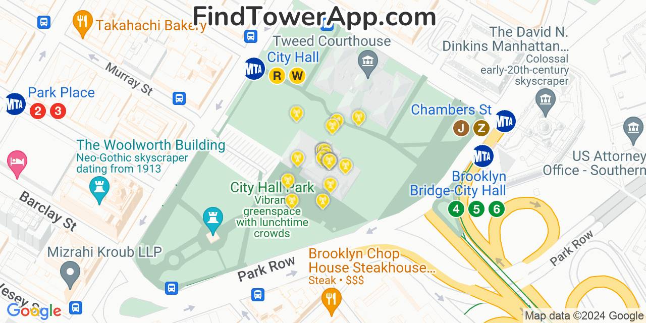 Verizon 4G/5G cell tower coverage map Long Island City, New York